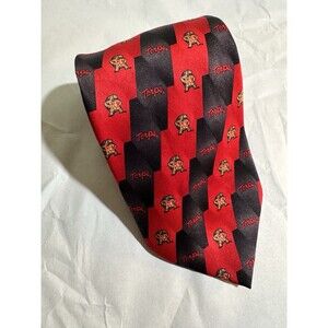 Eagles Wings 100% Silk Necktie Mens Maryland Terps Tie with Logo 58"x3.5"